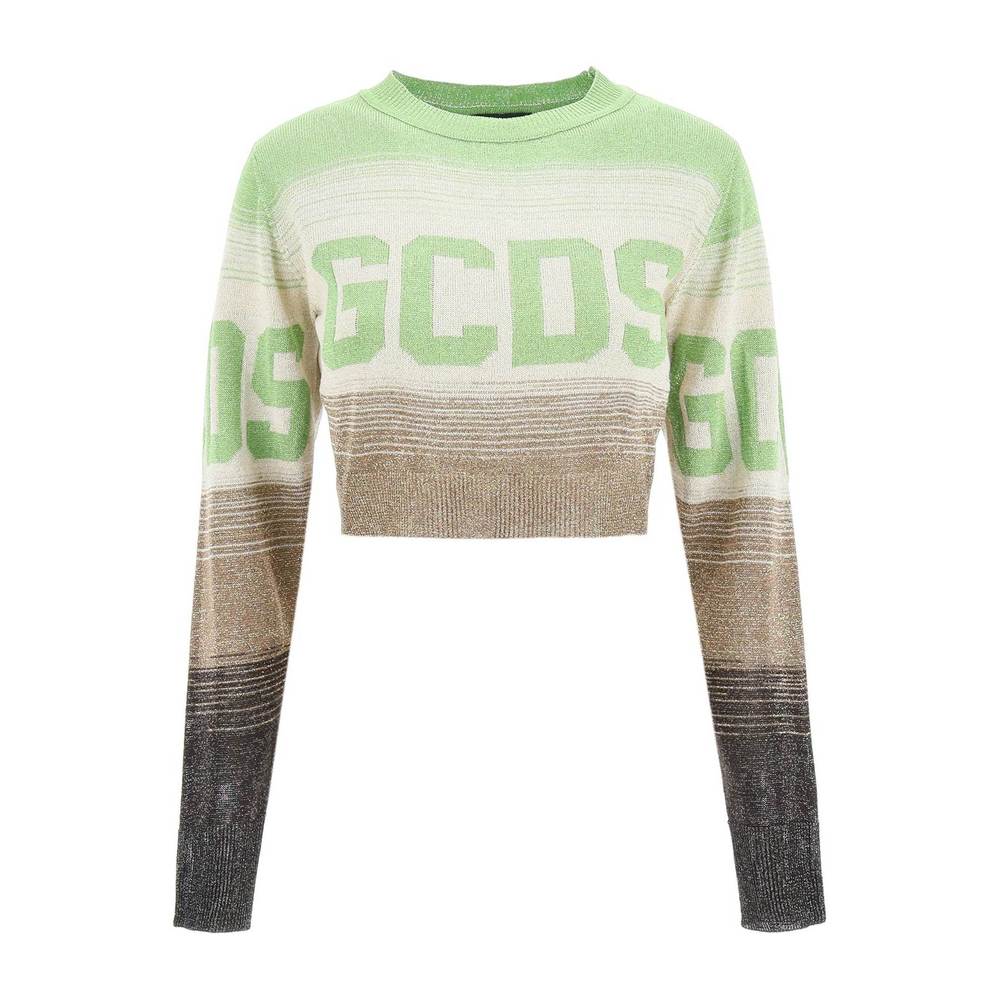 Gcds lurex and logoed pullover